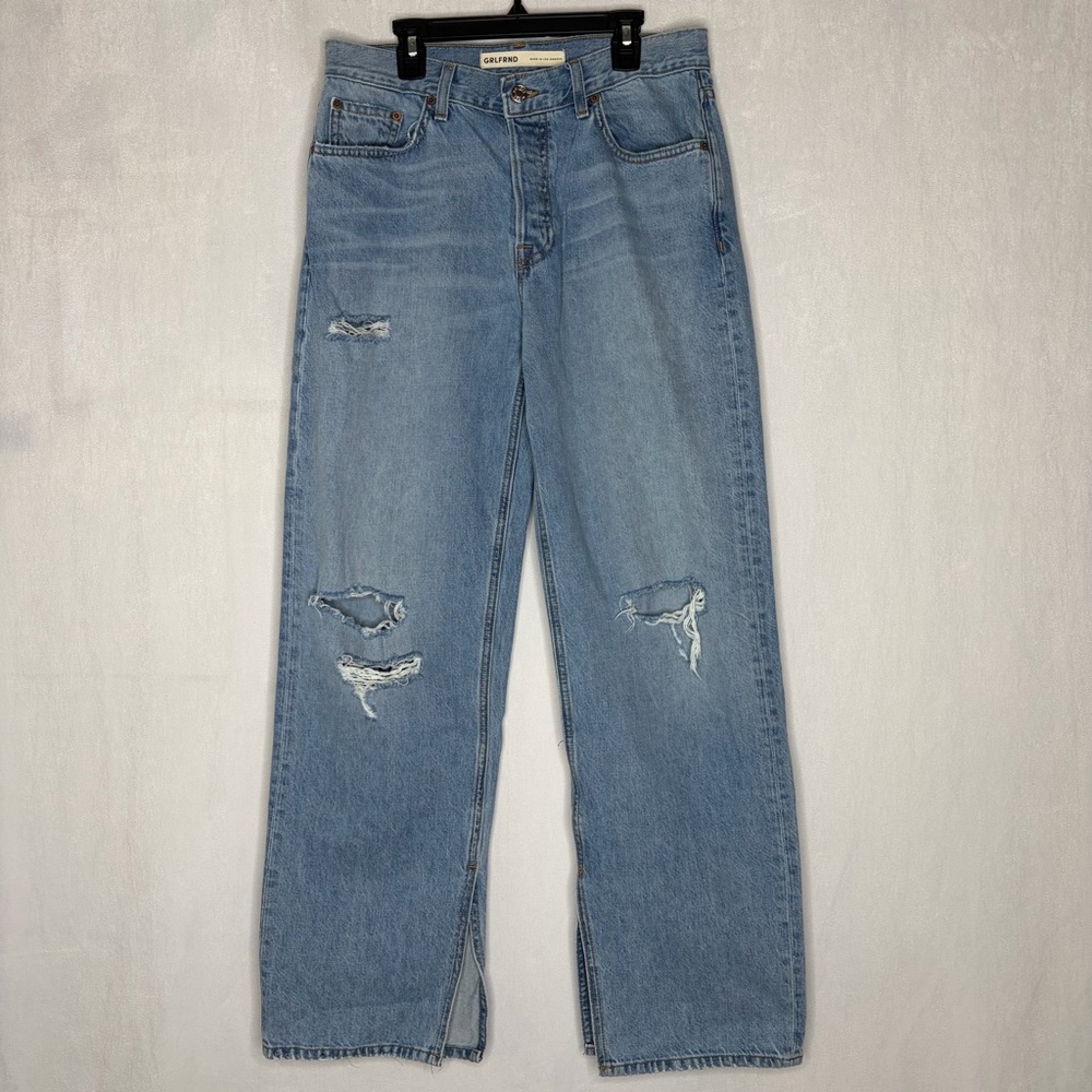 Grlfrnd Liya Low Rise Boyfriend Distressed Jeans - Picture 4 of 9